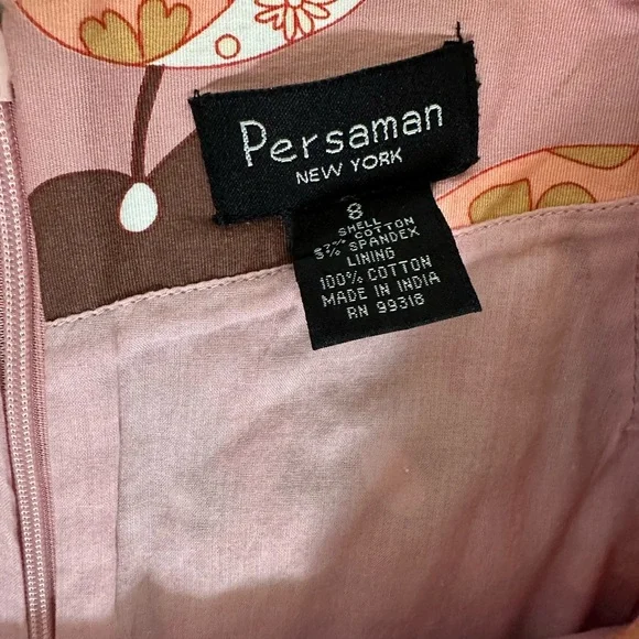 Persaman New York Pink Floral Knee Length Pencil Straight Skirt Women's Size 8 - Picture 9 of 11